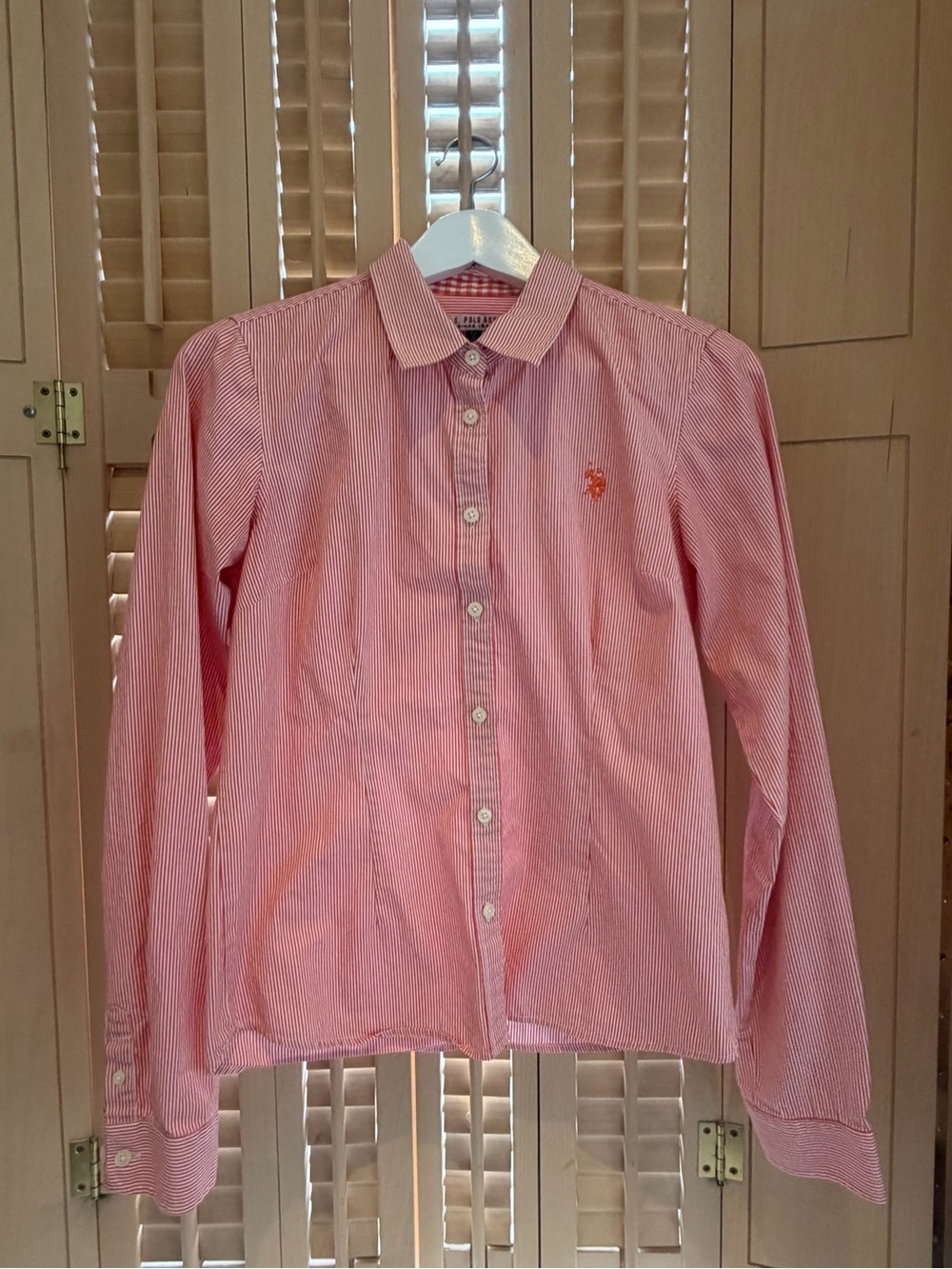U.S. Polo Assn. Striped Fitted Blouse